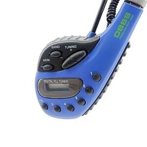 GPX Sports AM/FM Stereo Headphones Digital PLL Tuner DBBS Blue Vintage Radio‎